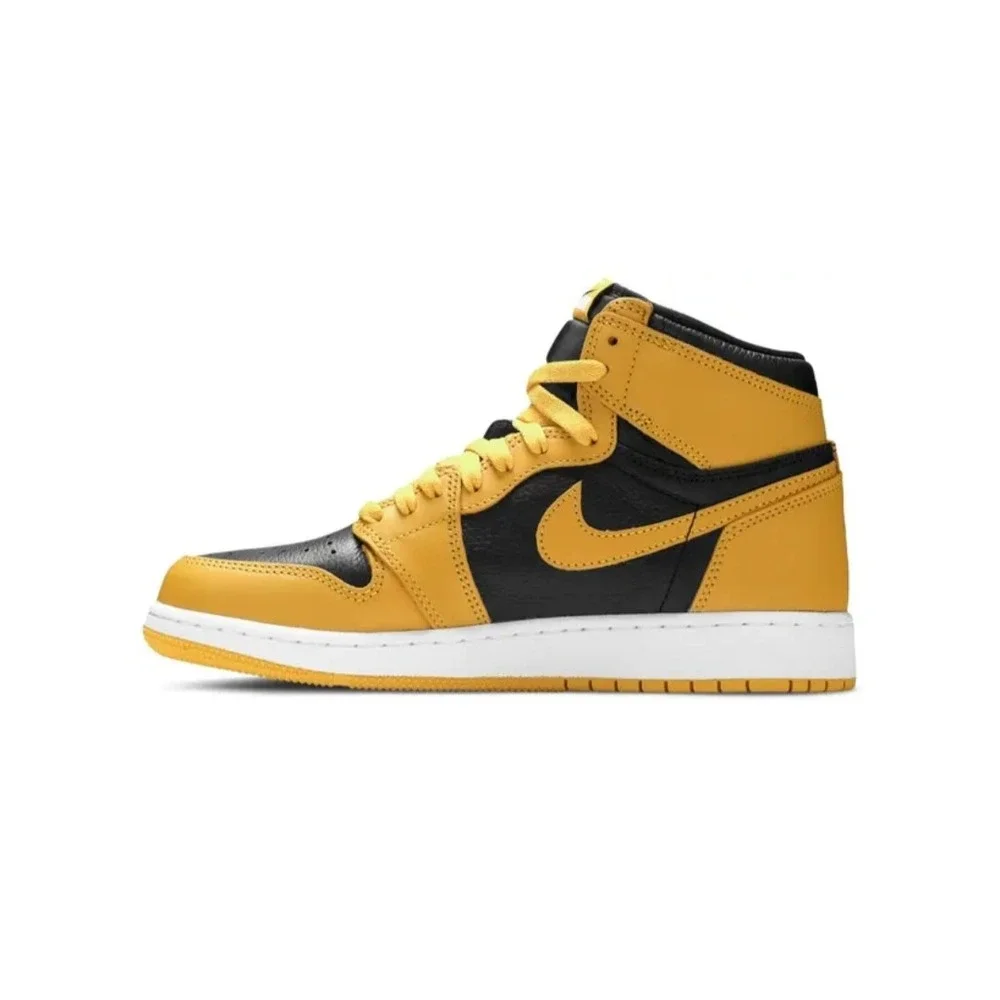 Nike Air Jordan 1 Retro High OG GS Pollen Yellow Black 575441-701 Size 5.5Y/ 7W